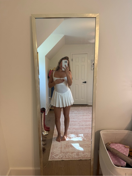 Free People Dresses & Skirts - Free People White Pleated Skater Dress